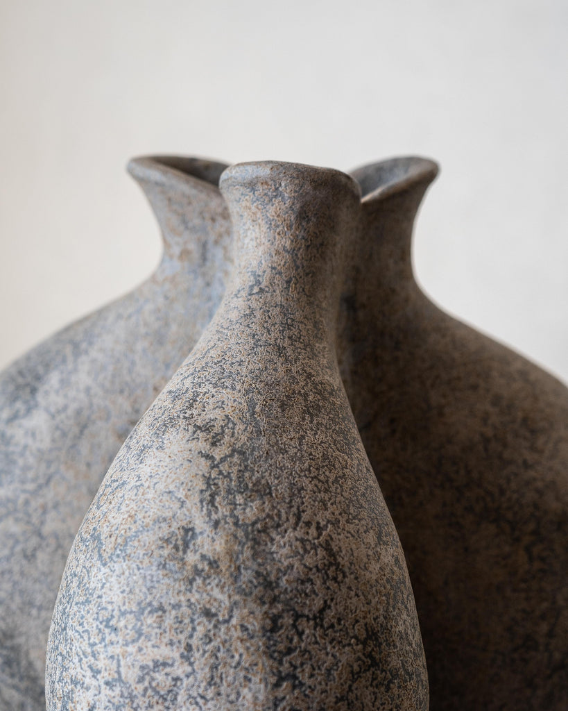 Nuri Rustic Gray Vessel