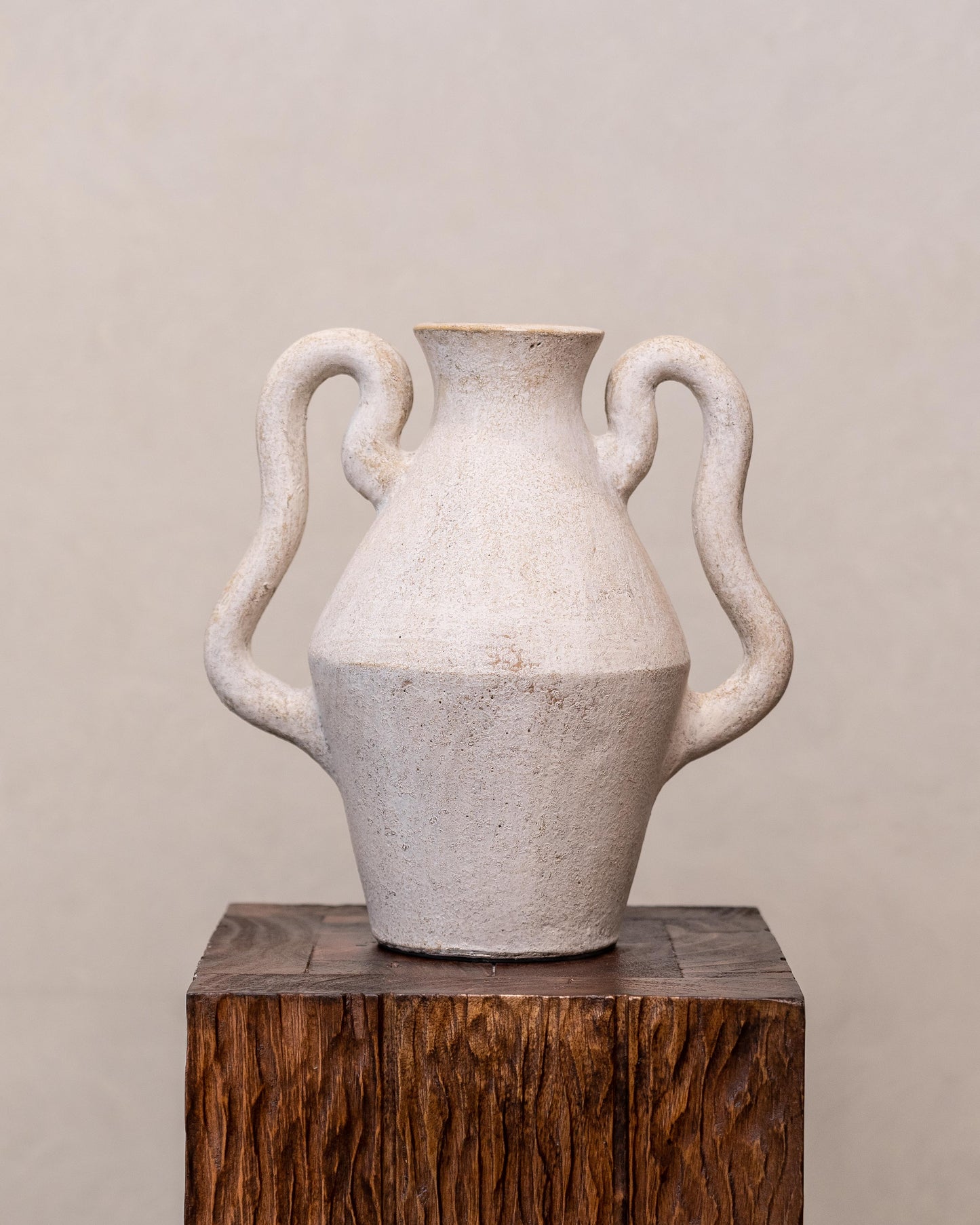 Waya White Vessel