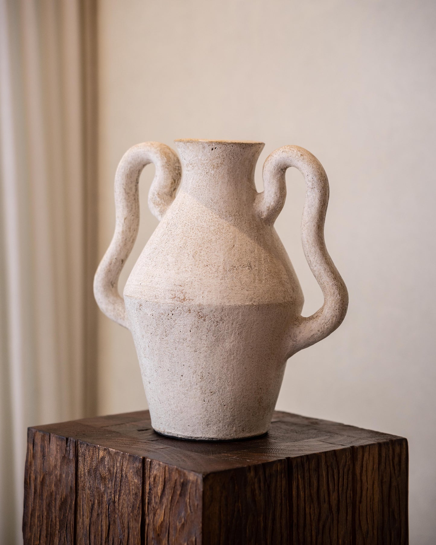 Waya White Vessel