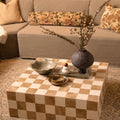Damier Coffee Table - Gold