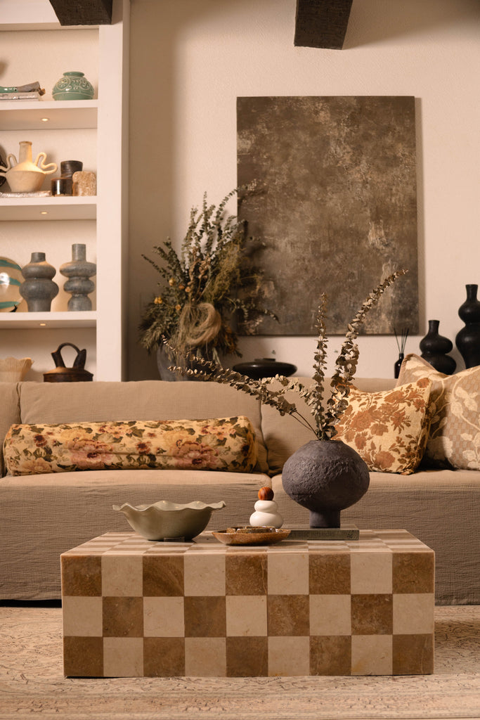 Damier Coffee Table - Gold