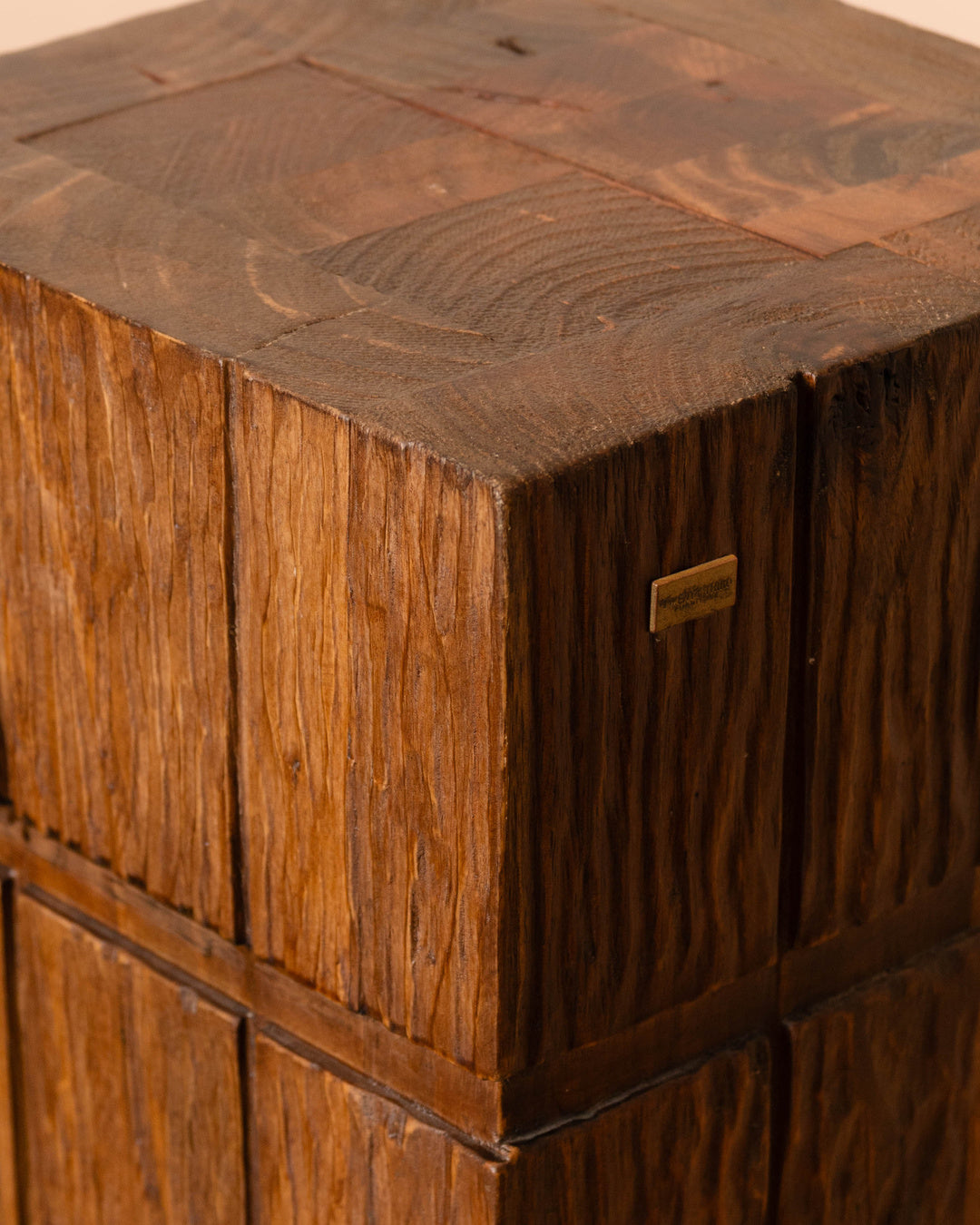Larina Aged Wood Pedestal