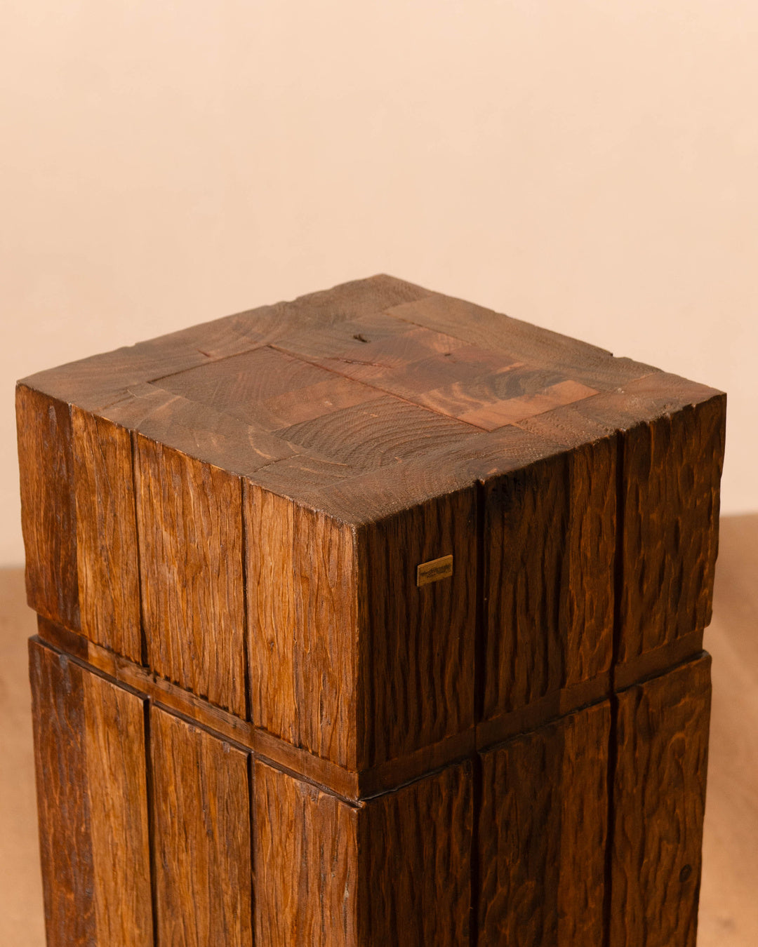 Larina Aged Wood Pedestal