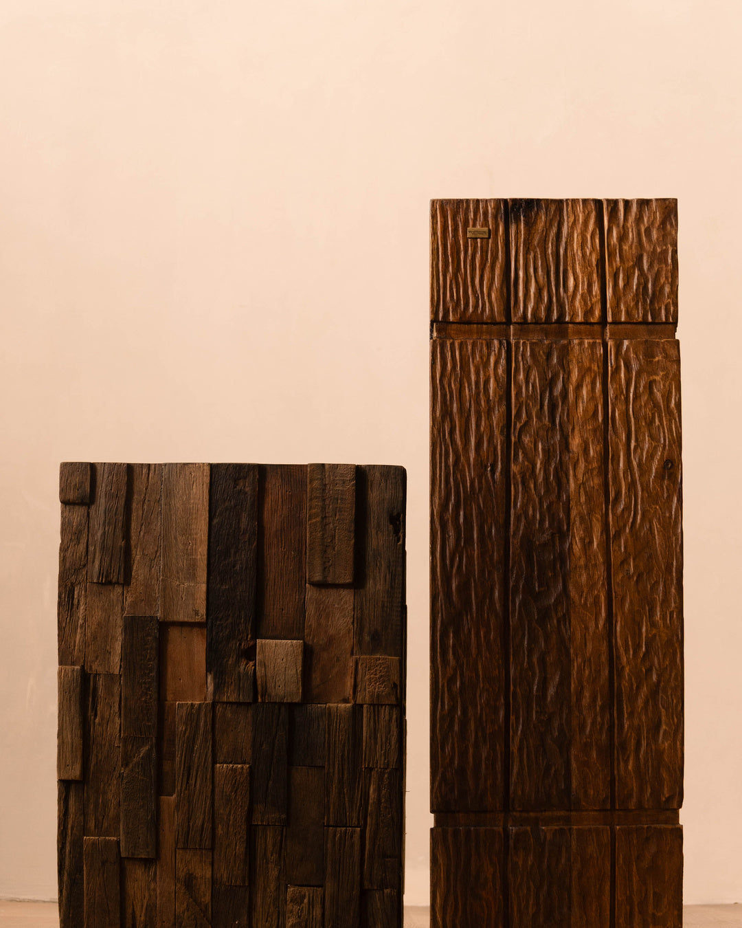 Larina Aged Wood Pedestal
