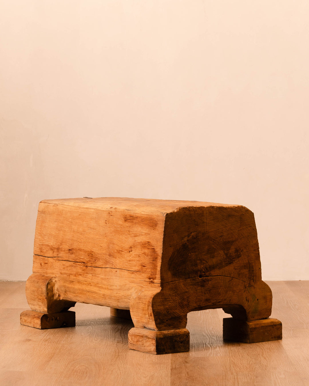 Solid Tree Trunk Bench