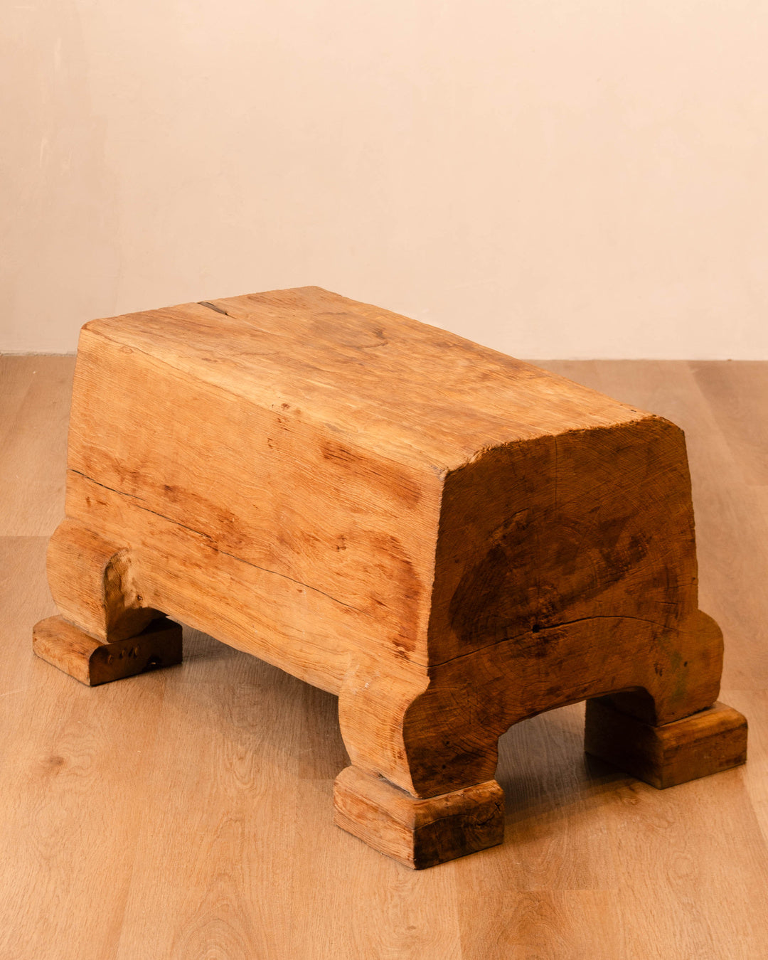 Solid Tree Trunk Bench