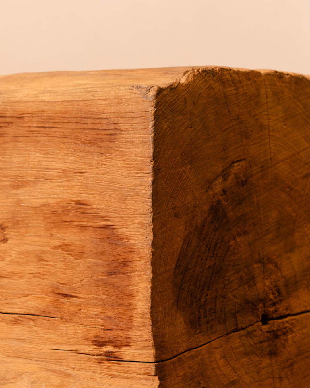 Solid Tree Trunk Bench
