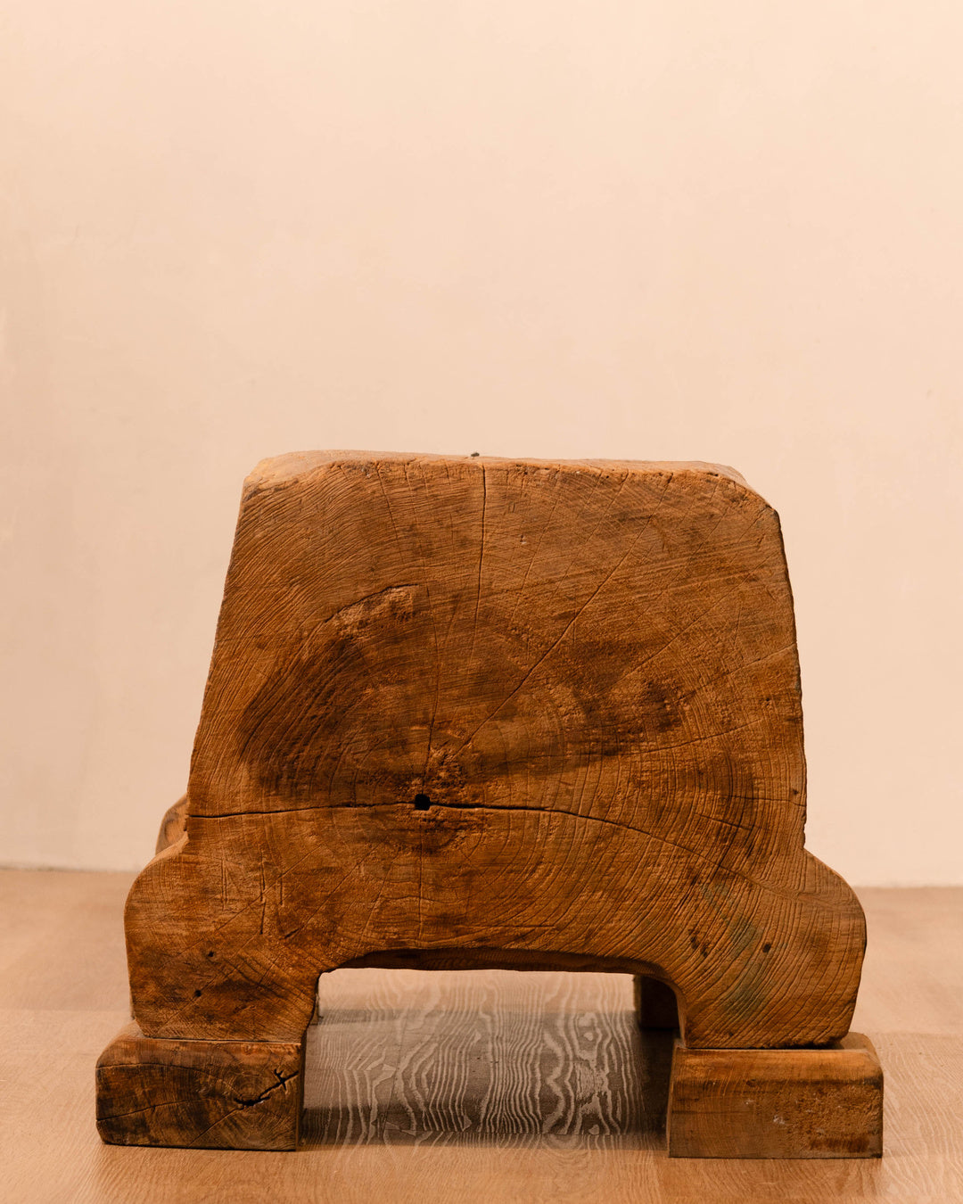 Solid Tree Trunk Bench