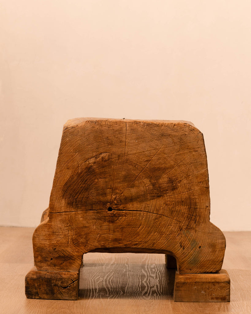 Solid Tree Trunk Bench