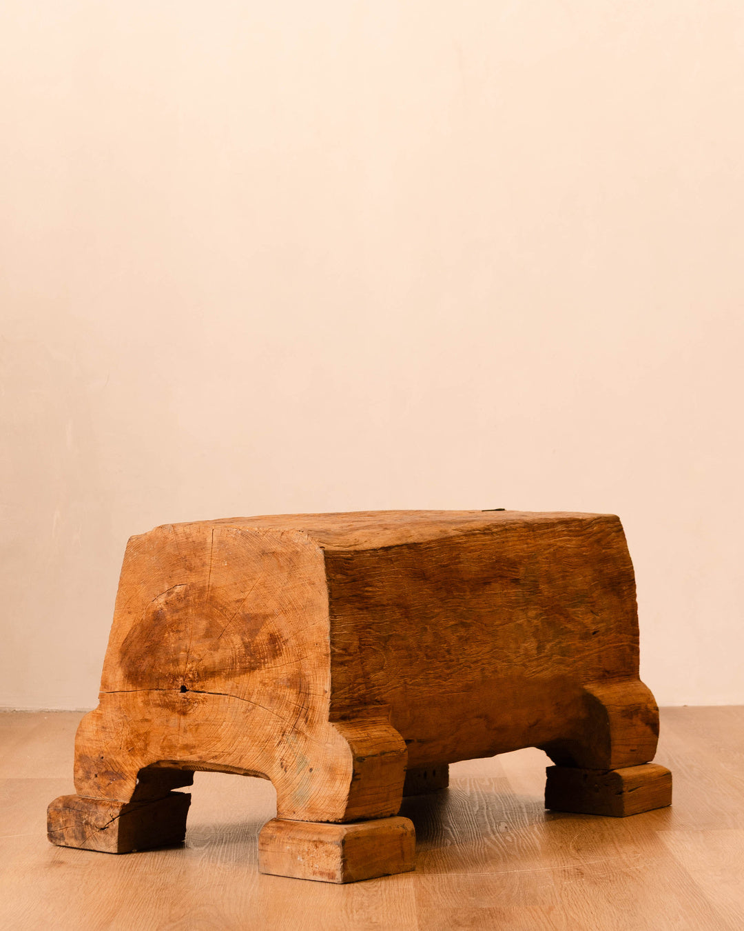 Solid Tree Trunk Bench