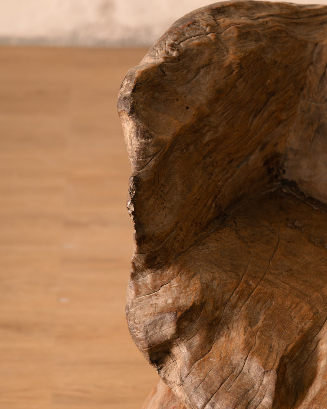 Coba Raw Wood Stool