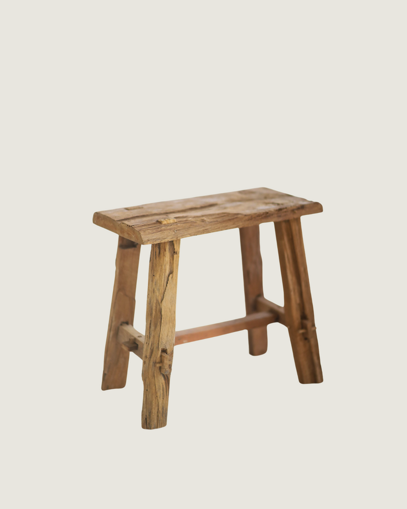 Vintage Elm Stool