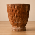 Carved Wood Planter