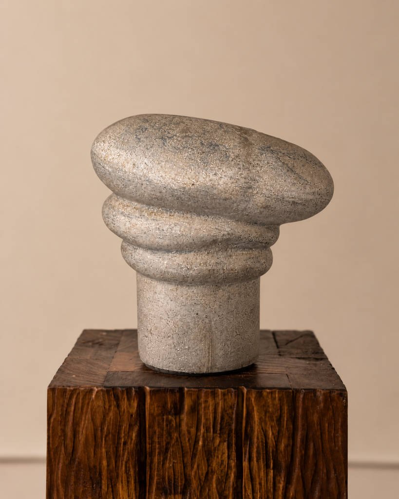 Java Rustic Gray Vessel