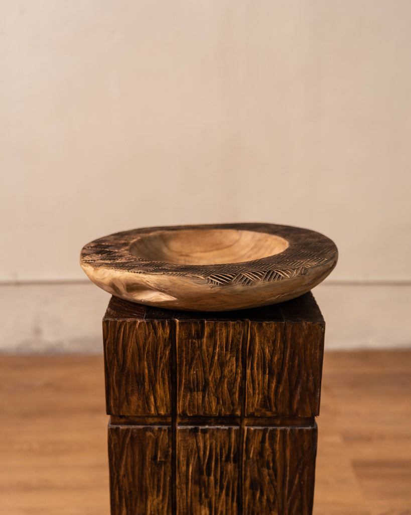 Carved Teak Wood Bowl