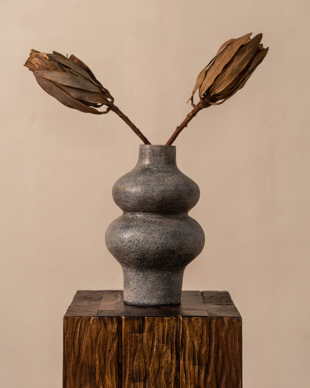 Uma Rustic Gray Vessel