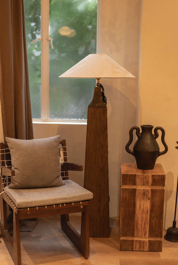 Reika Handcarved Floor Lamp