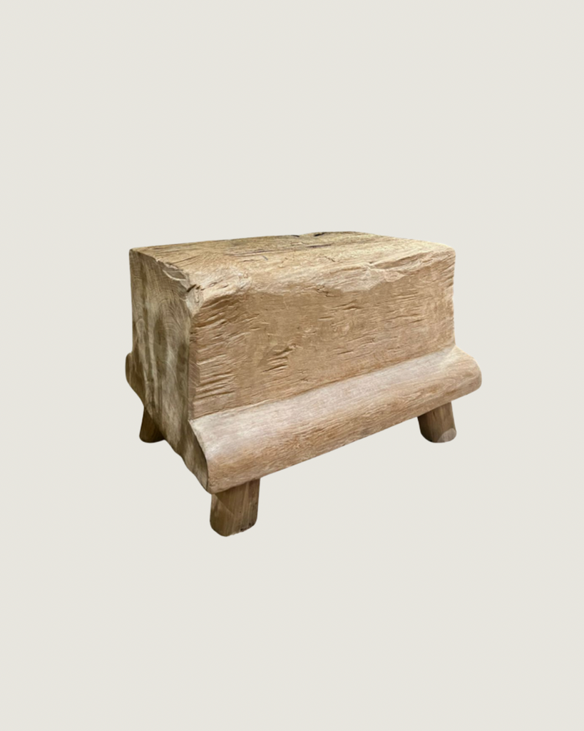 Solid Tree Trunk Bench