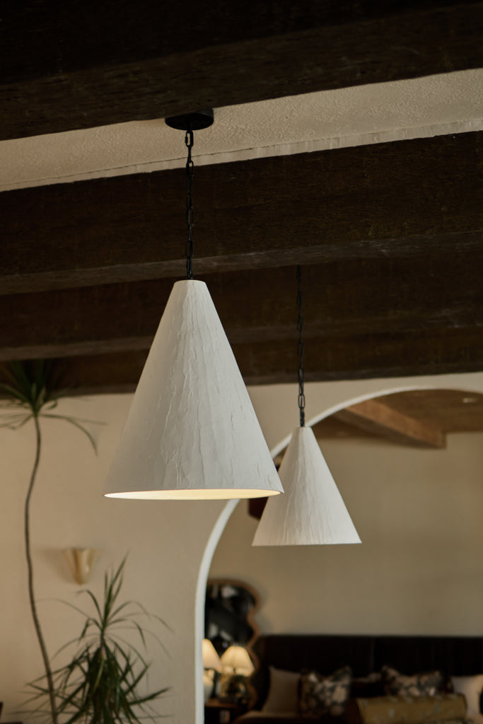 Plaster Cone Pendant