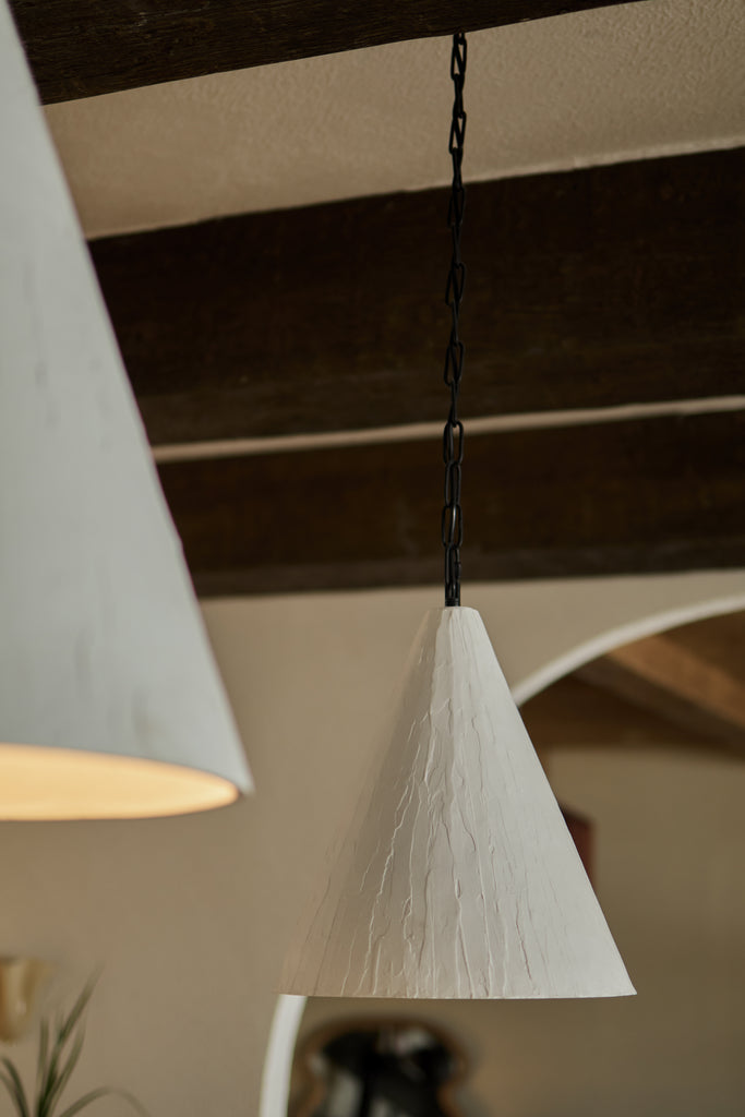 Plaster Cone Pendant
