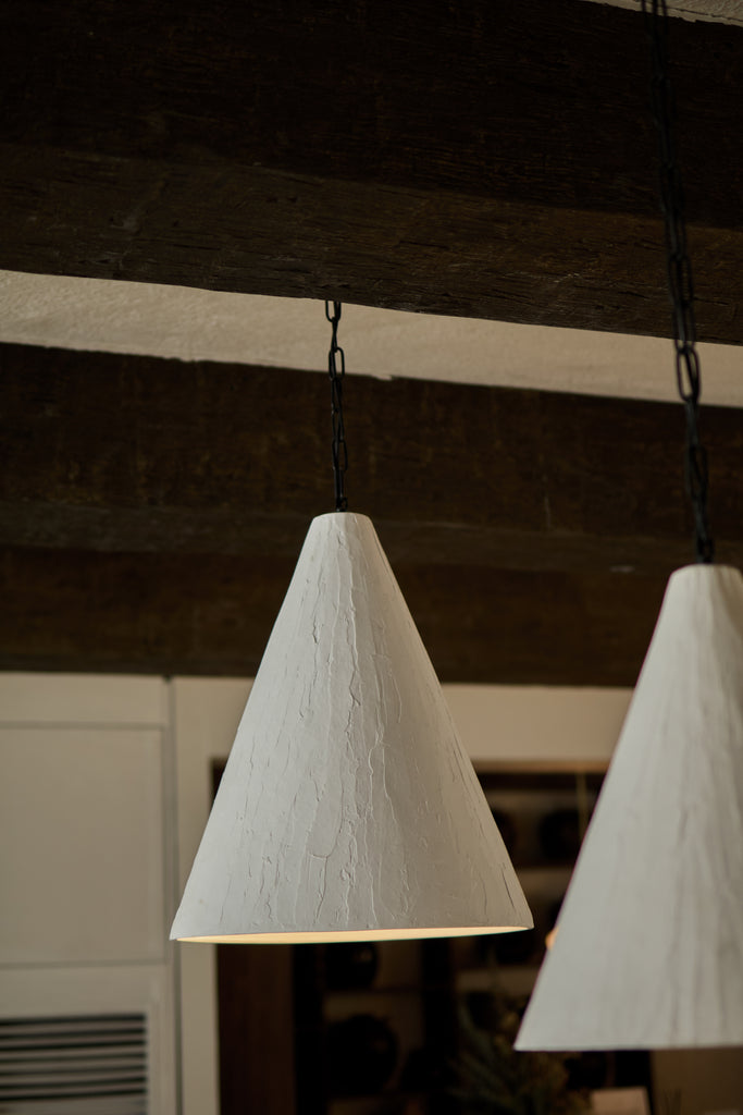 Plaster Cone Pendant