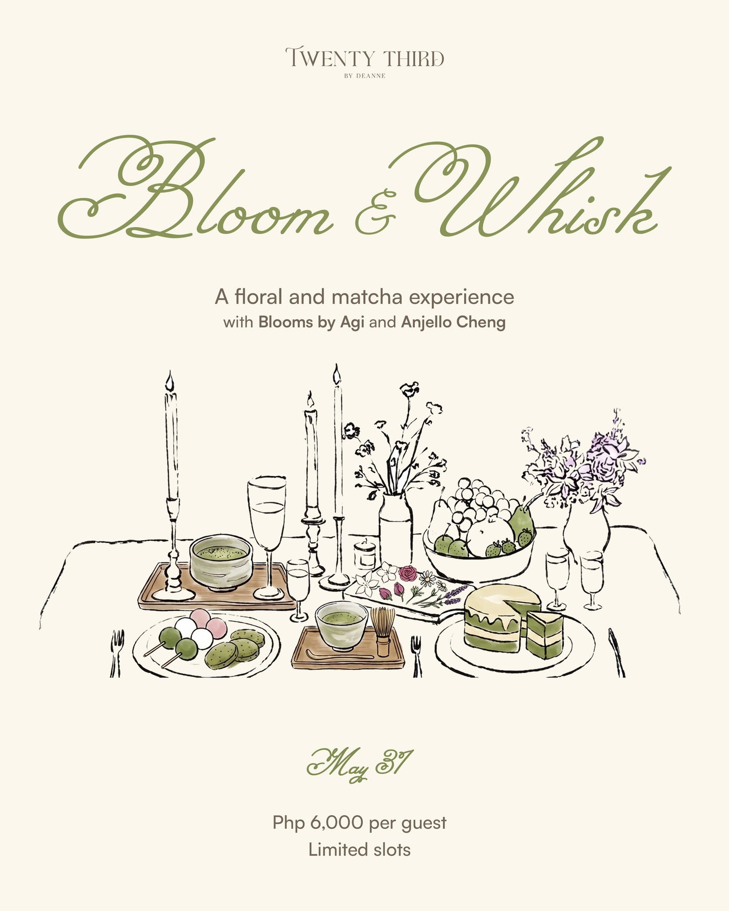 Bloom & Whisk – A Floral Matcha Experience