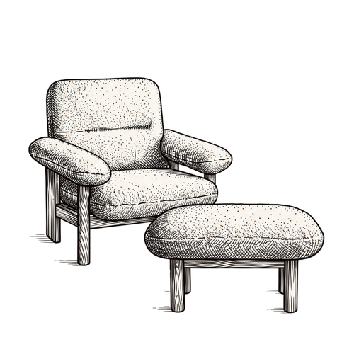 Lounge Chairs & Ottoman