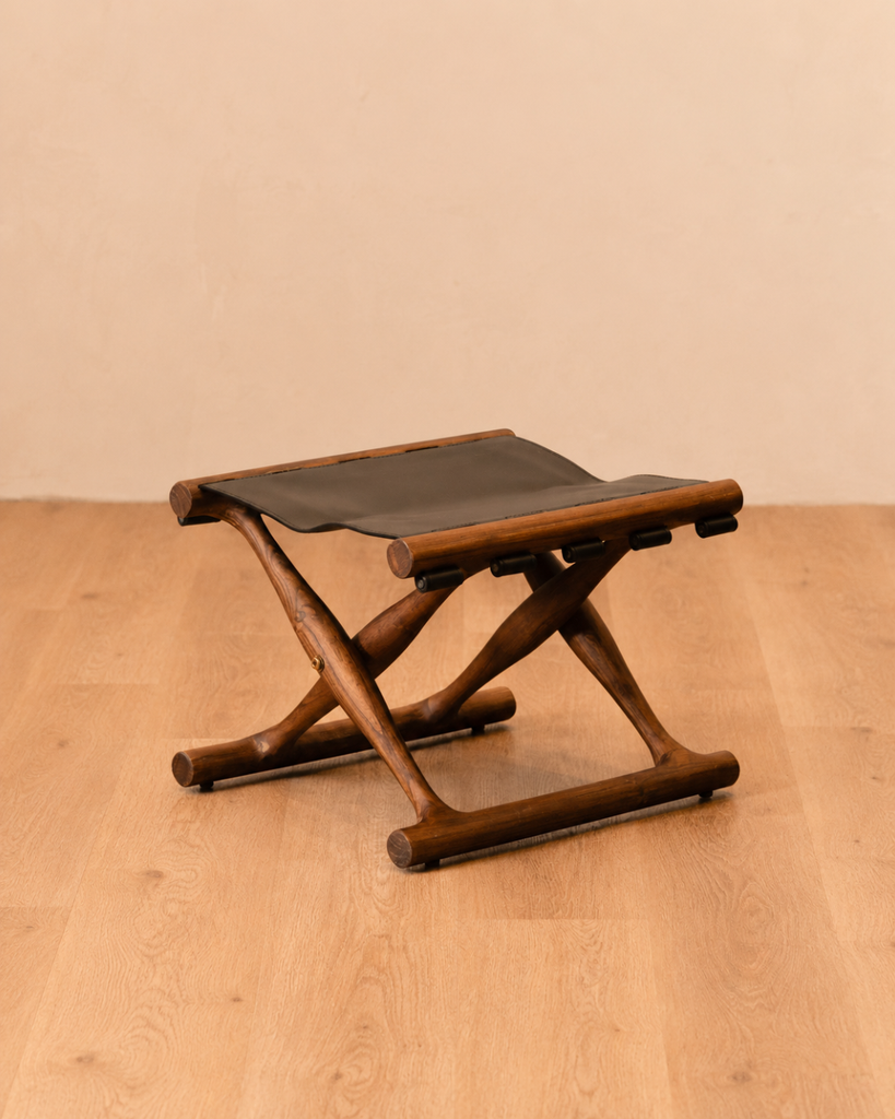 Mav Leather Stool
