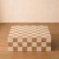 Damier Coffee Table - Gold
