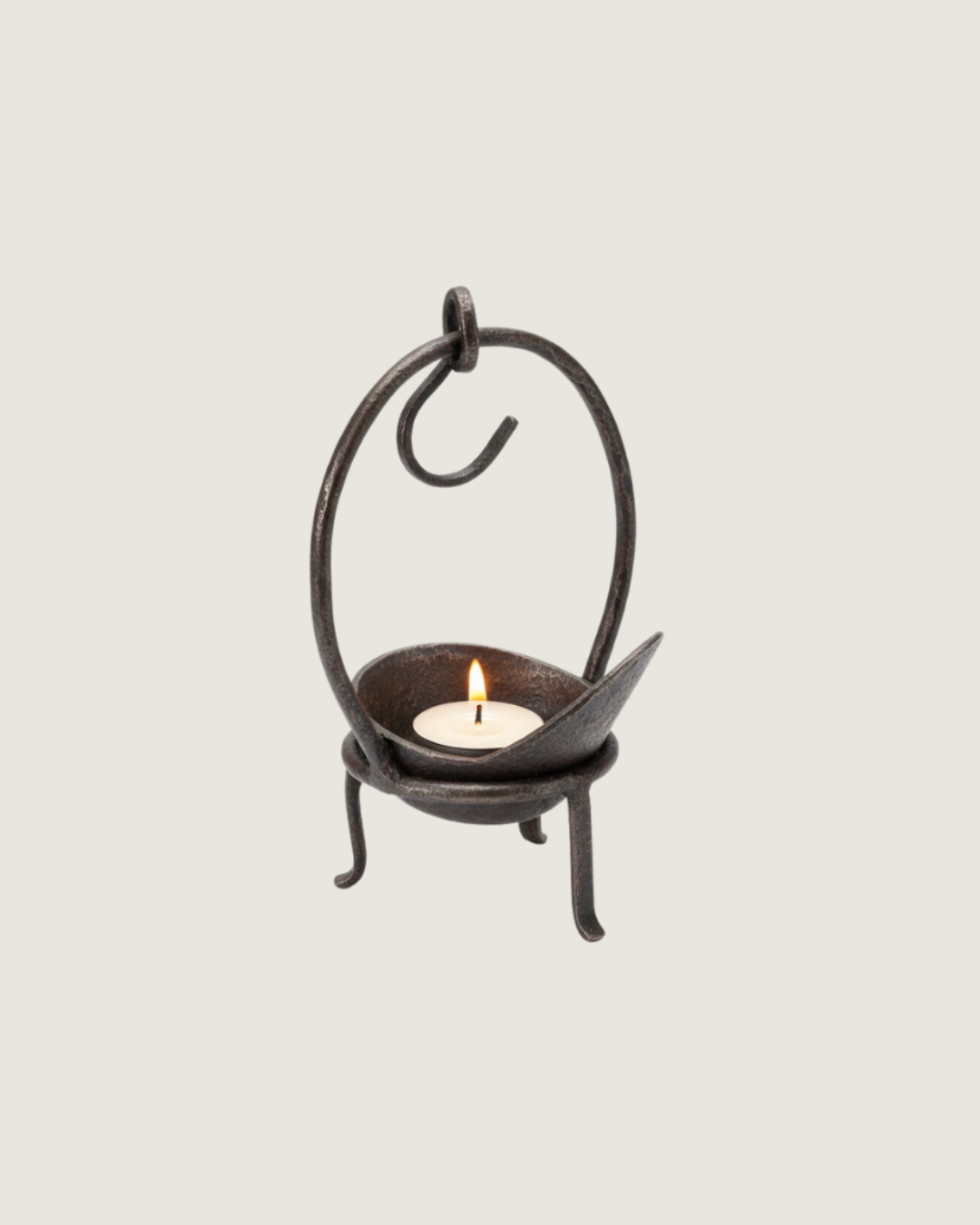 Vintage Iron Candle Holder