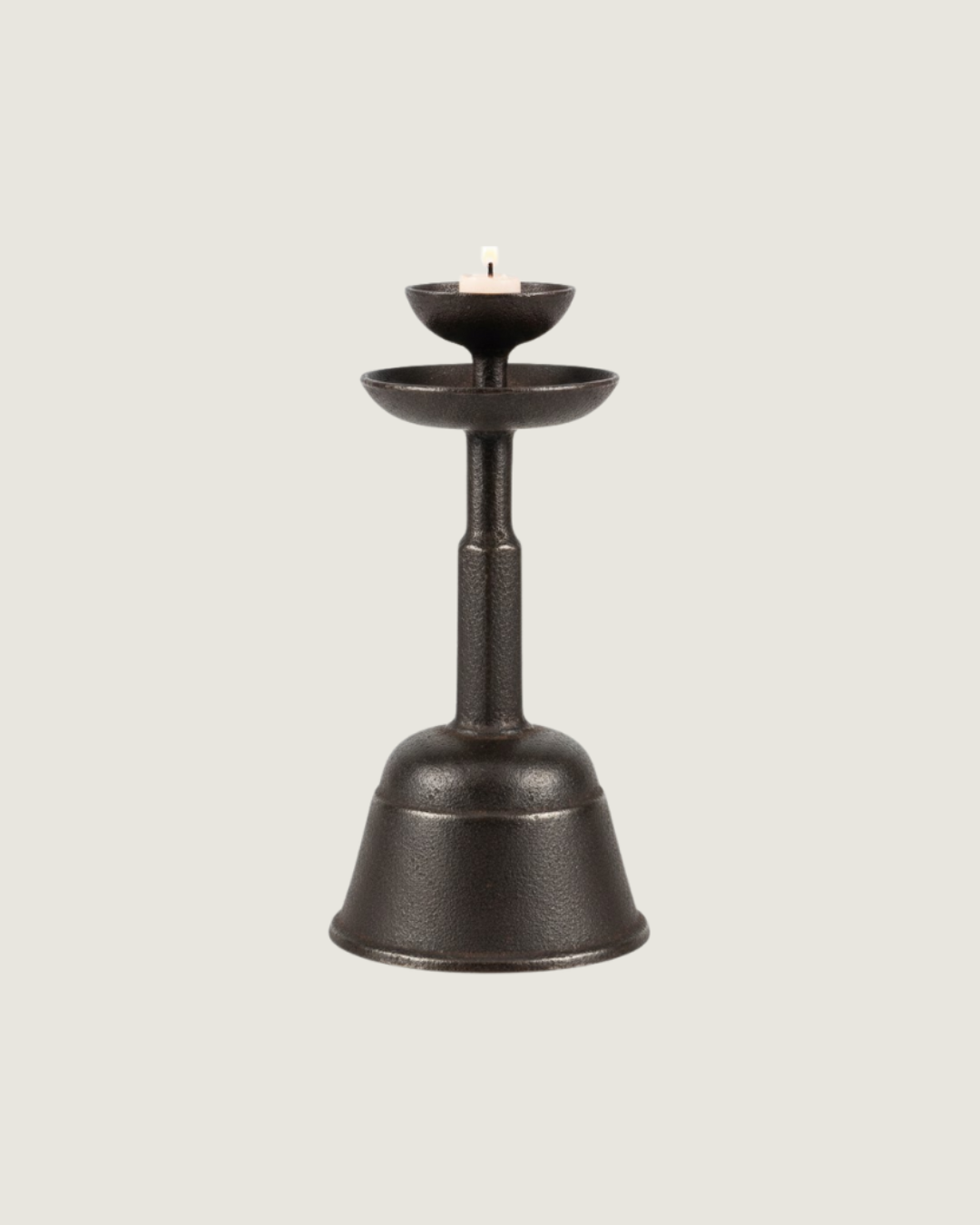 Antique Forged Iron Candleholder