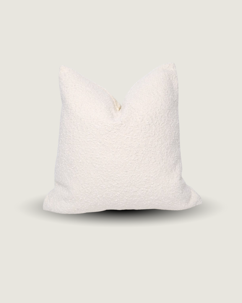 Boucle Pillow: Bone
