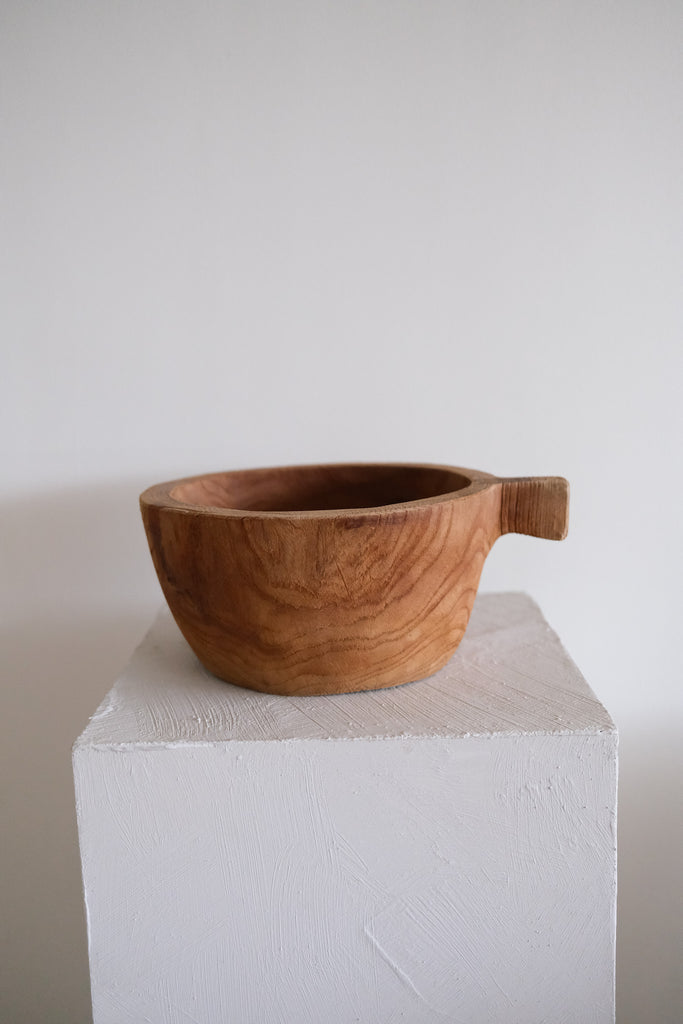 Solid Teak Wood Bowl