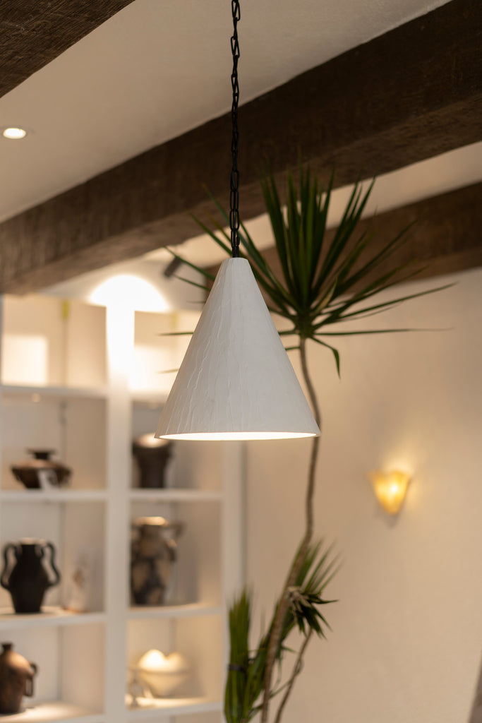 Plaster Cone Pendant