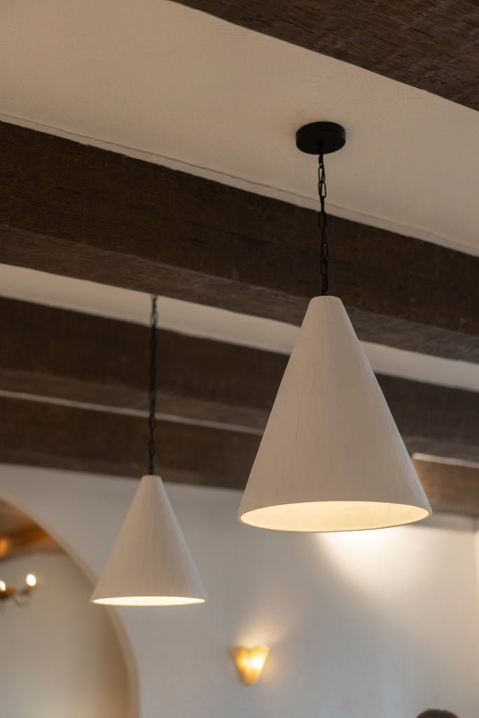 Plaster Cone Pendant