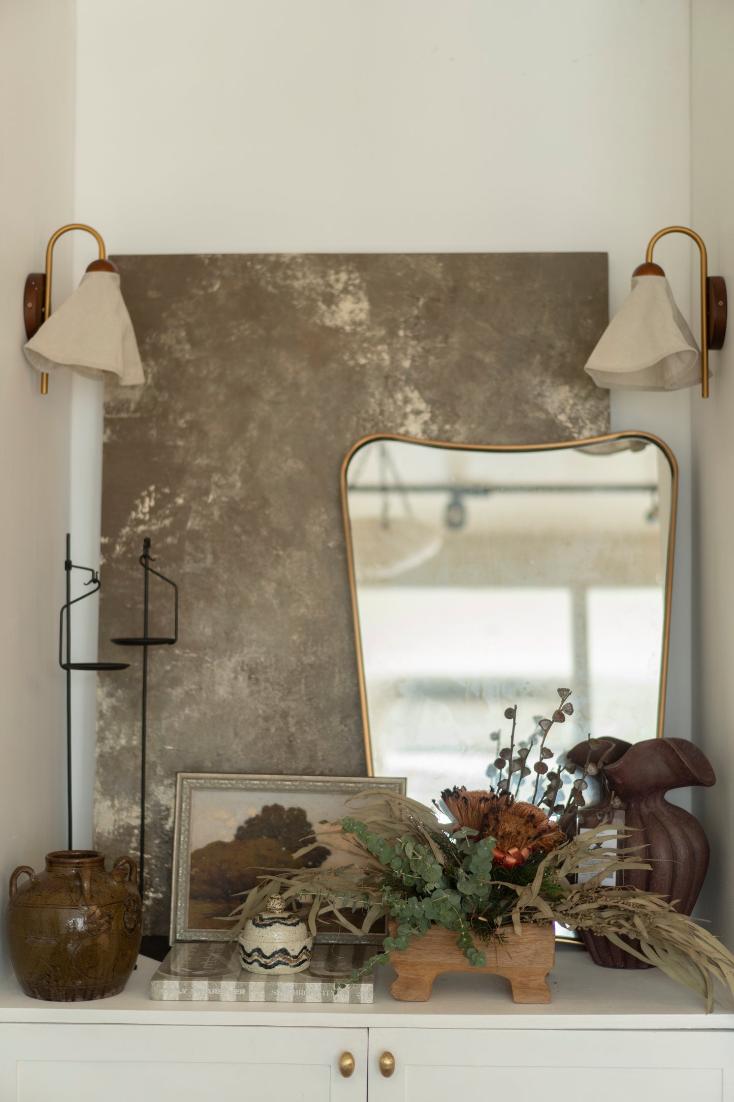 Vintage Weathered Clay Pots