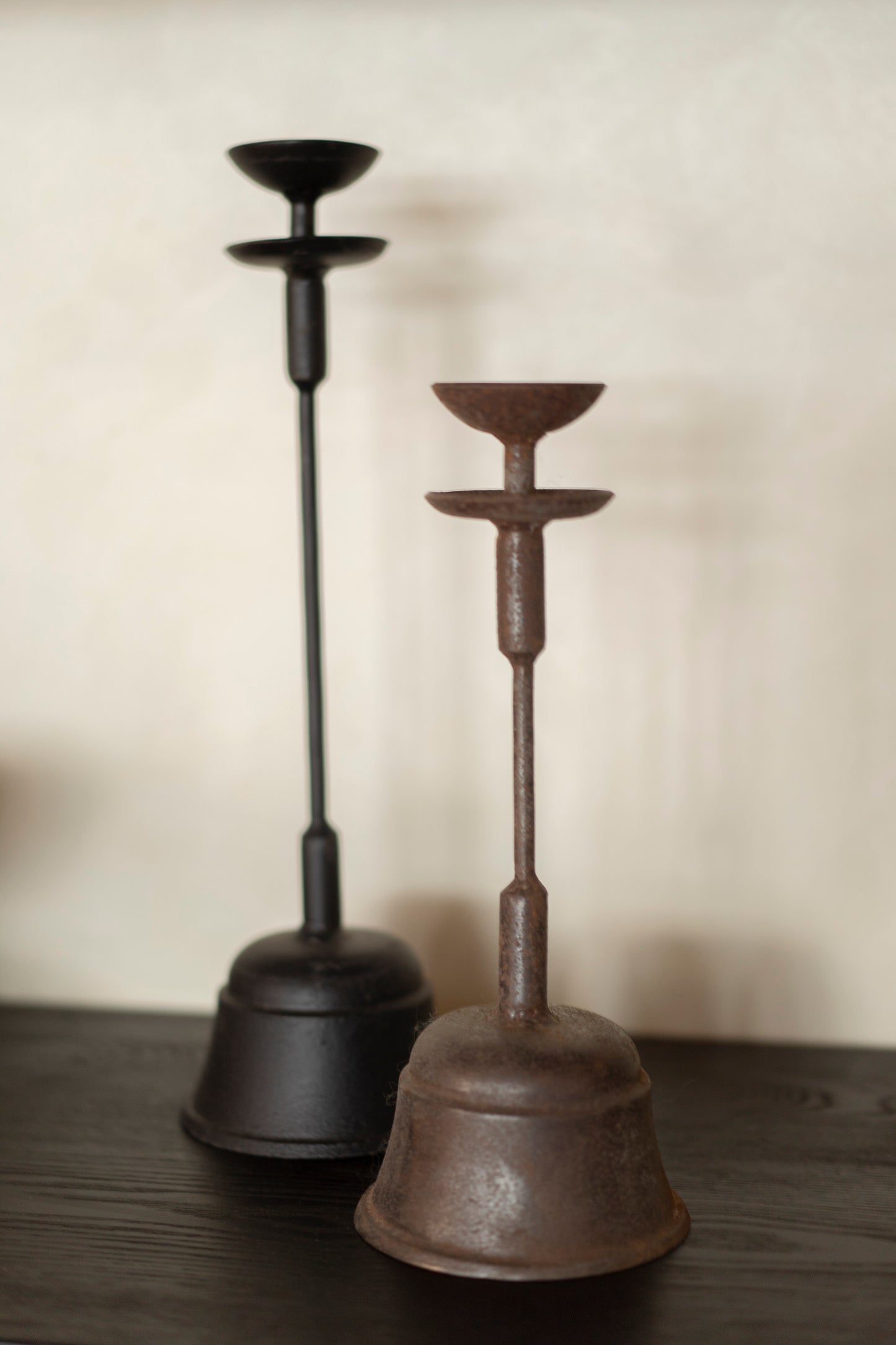 Vintage Iron Candle Holder