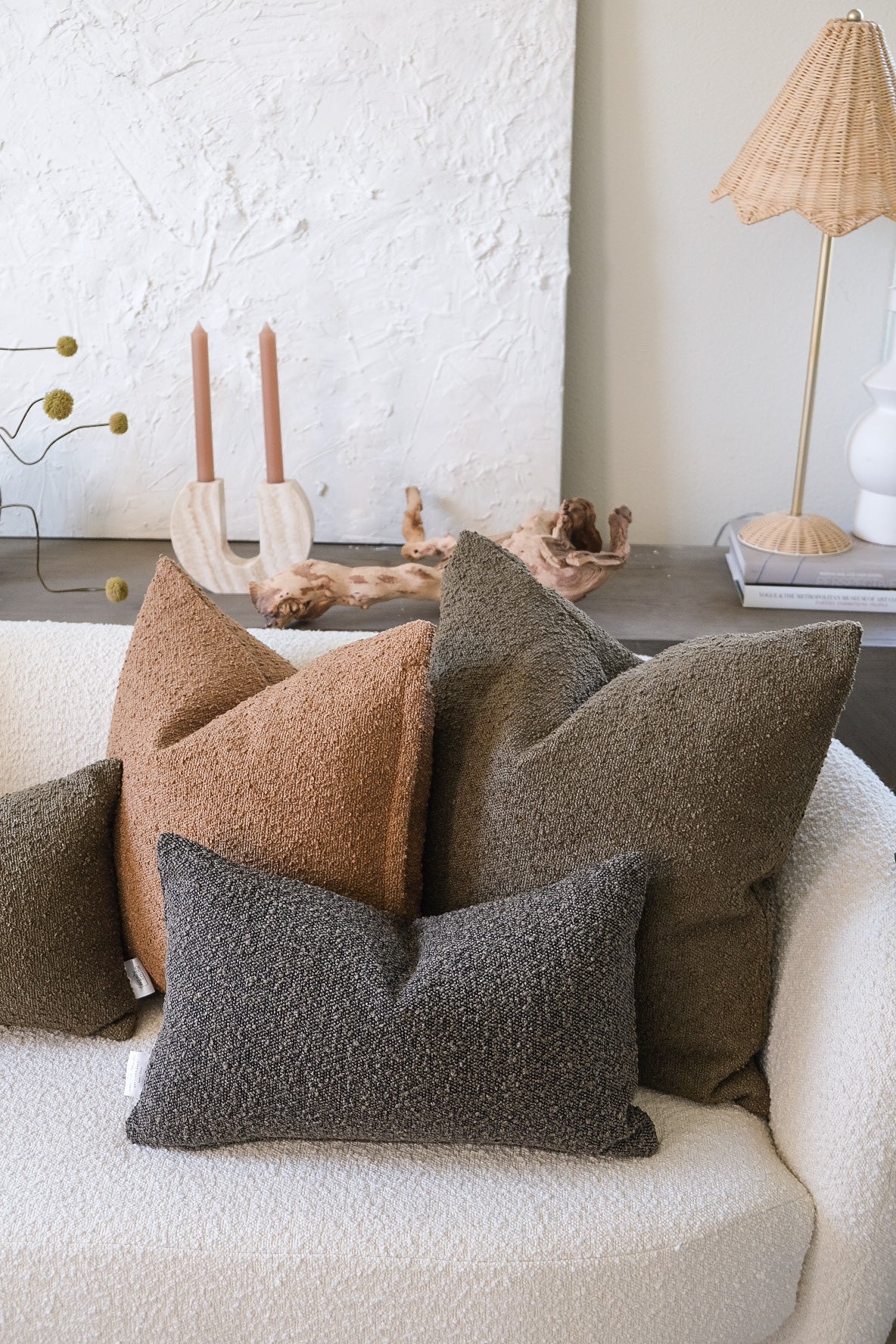 Boucle Pillow: Pine Classics Twenty Third by Deanne 