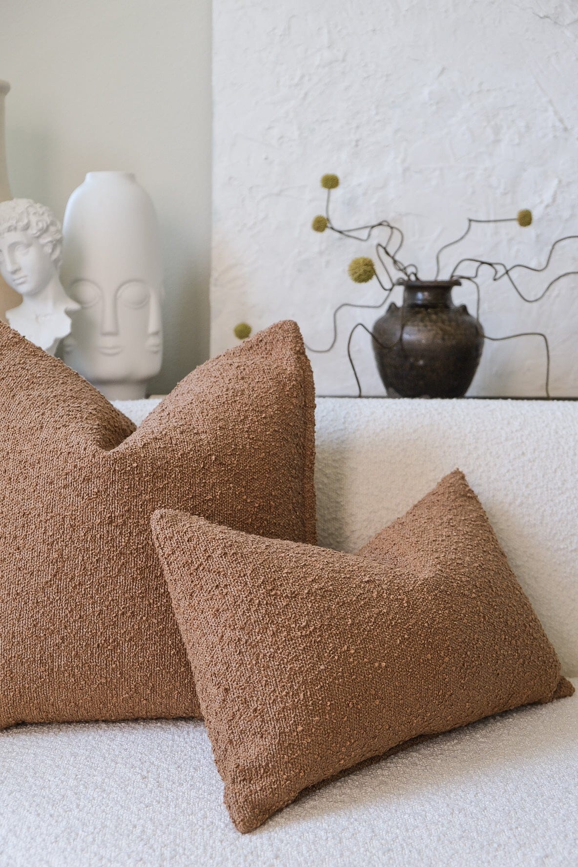 Boucle Pillow: Latte Classics Twenty Third by Deanne 