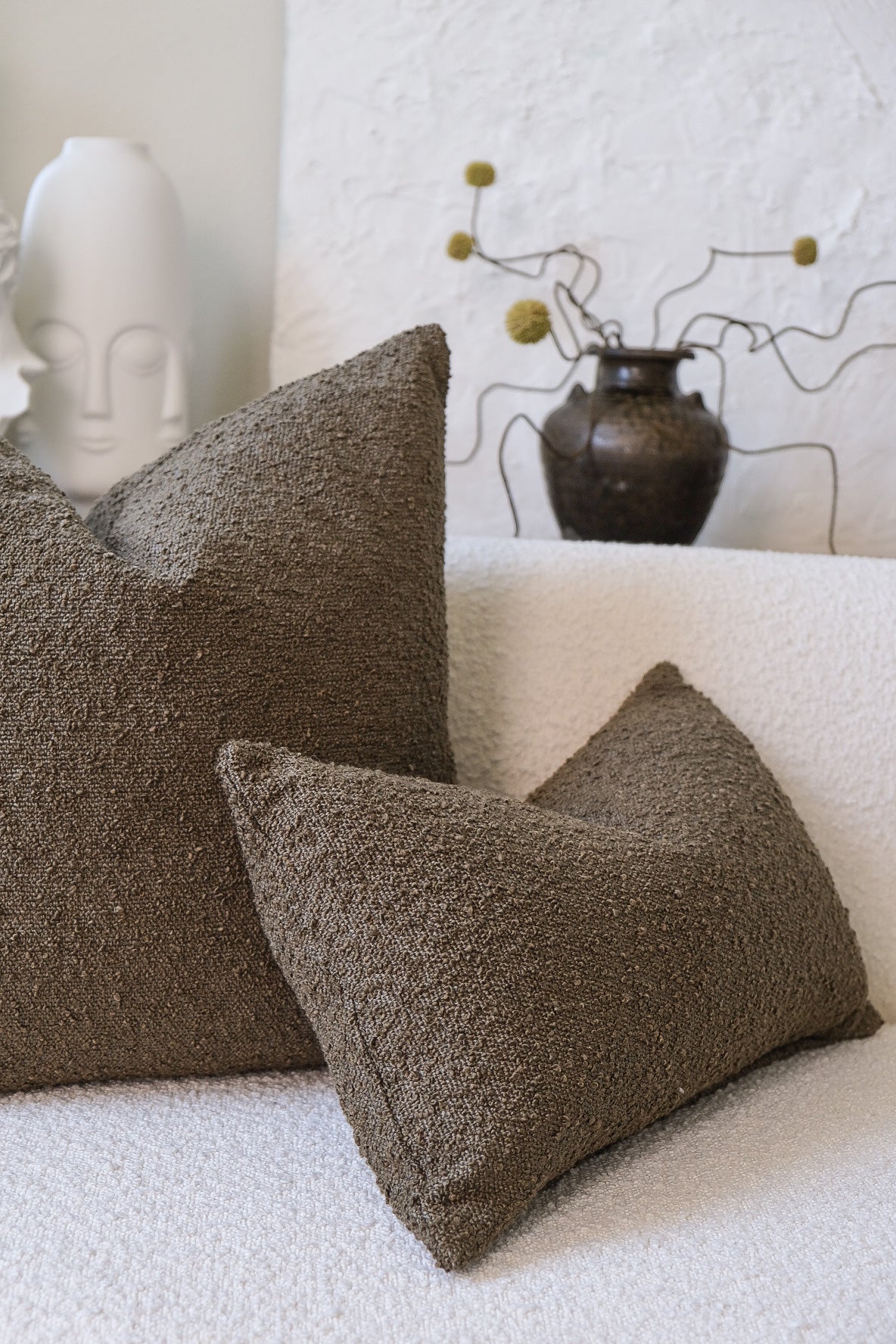 Boucle Pillow: Pine Classics Twenty Third by Deanne 