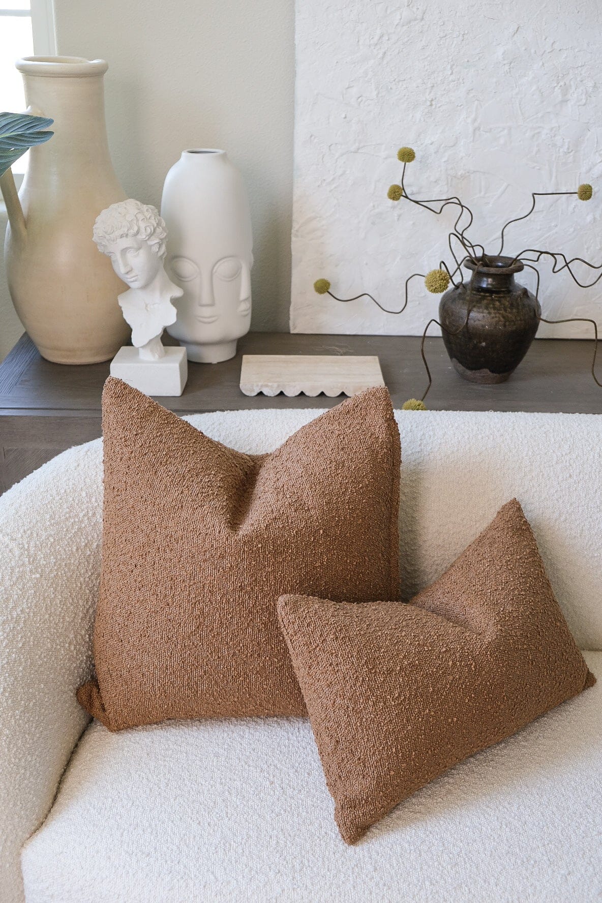 Boucle Pillow: Latte Classics Twenty Third by Deanne 