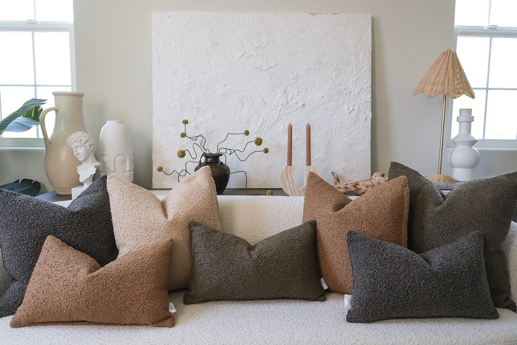 Boucle Pillow: Latte Classics Twenty Third by Deanne 