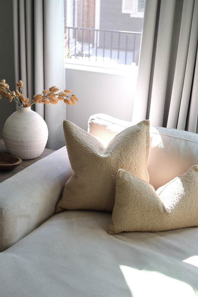 Boucle Pillow: Oat Classics Twenty Third by Deanne 